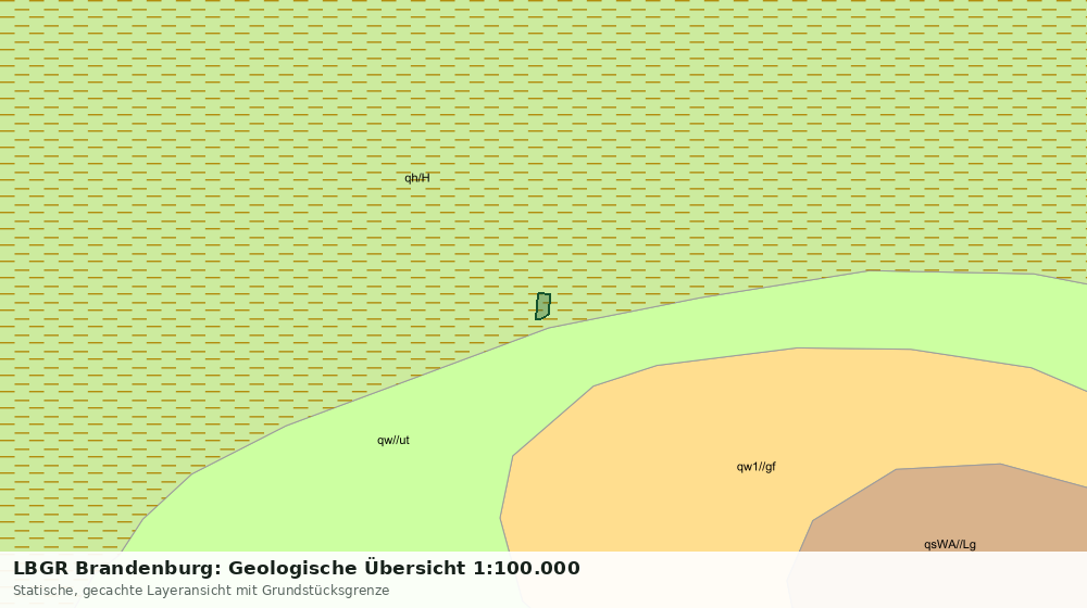 Statische Kartenansicht: LBGR Brandenburg: Geologische Übersicht 1:100.000