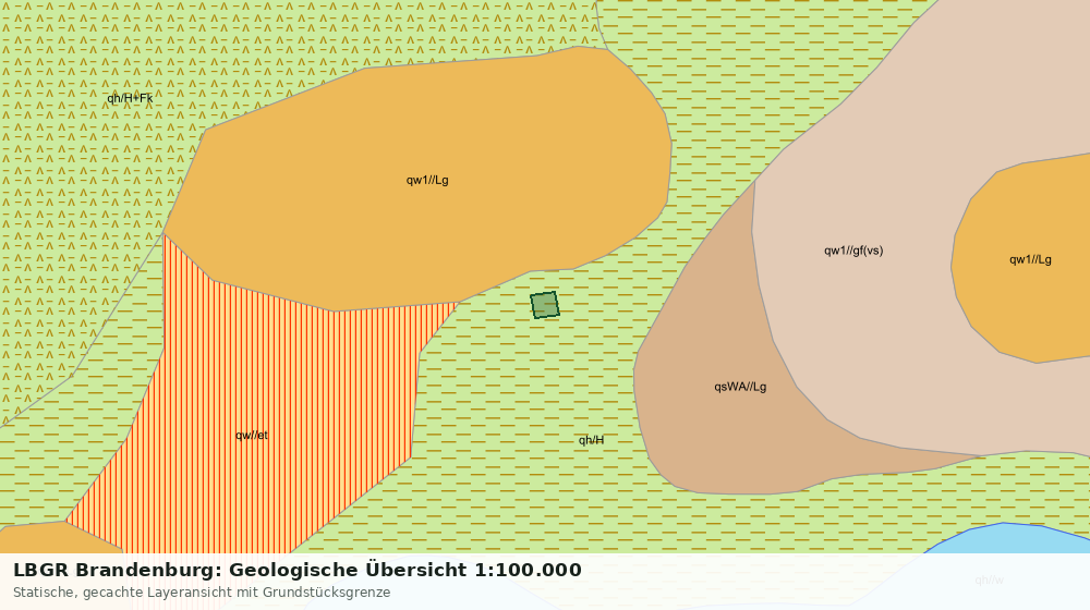 Statische Kartenansicht: LBGR Brandenburg: Geologische Übersicht 1:100.000