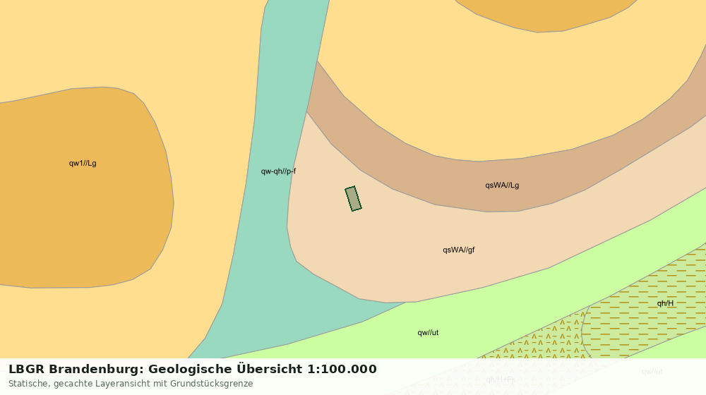 Statische Kartenansicht: LBGR Brandenburg: Geologische Übersicht 1:100.000