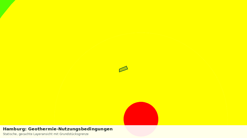 Statische Kartenansicht: Hamburg: Geothermie-Nutzungsbedingungen