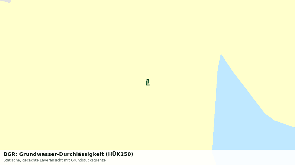 Statische Kartenansicht: BGR: Grundwasser-Durchlässigkeit (HÜK250)