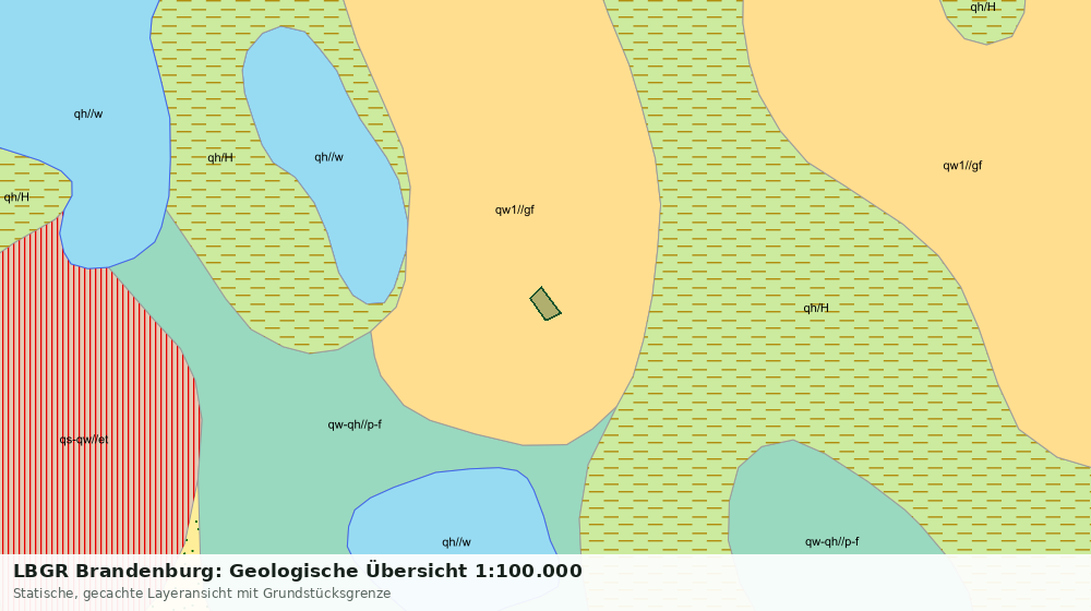 Statische Kartenansicht: LBGR Brandenburg: Geologische Übersicht 1:100.000