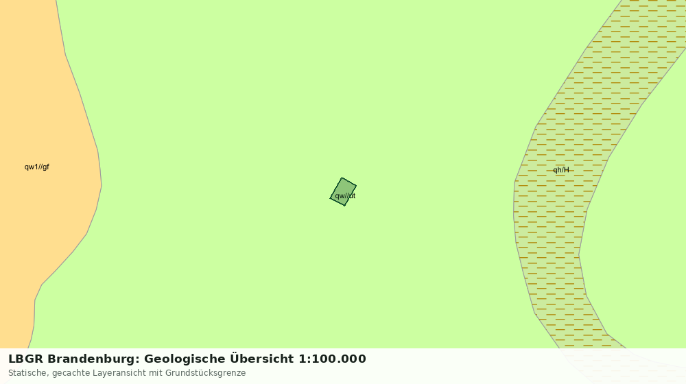 Statische Kartenansicht: LBGR Brandenburg: Geologische Übersicht 1:100.000