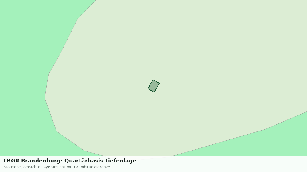 Statische Kartenansicht: LBGR Brandenburg: Quartärbasis-Tiefenlage