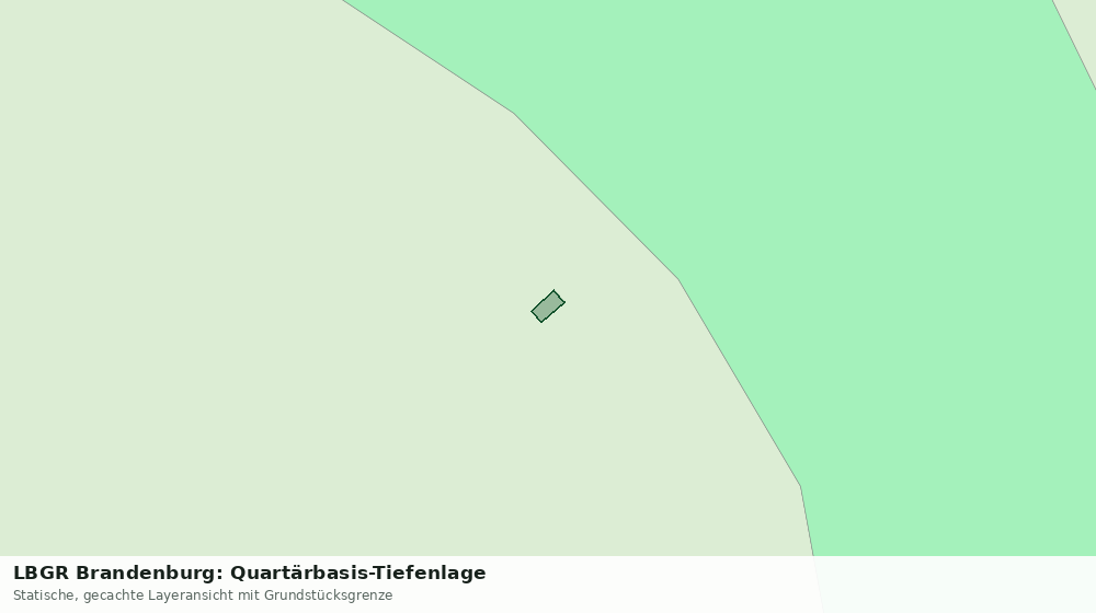 Statische Kartenansicht: LBGR Brandenburg: Quartärbasis-Tiefenlage