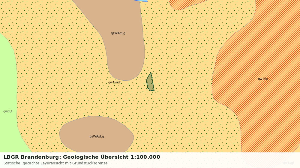 Statische Kartenansicht: LBGR Brandenburg: Geologische Übersicht 1:100.000