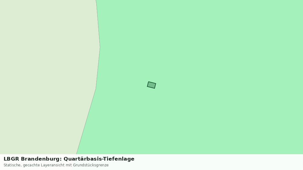 Statische Kartenansicht: LBGR Brandenburg: Quartärbasis-Tiefenlage