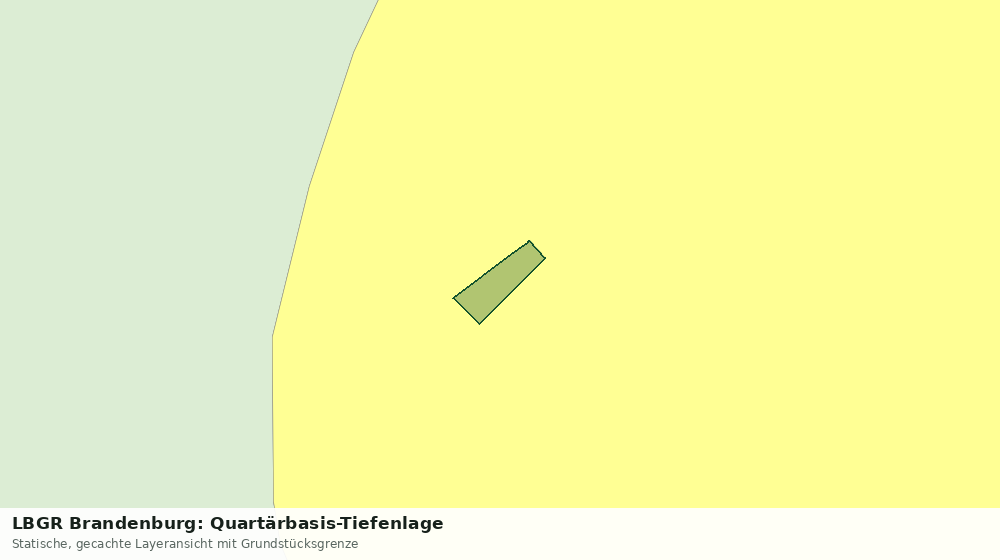 Statische Kartenansicht: LBGR Brandenburg: Quartärbasis-Tiefenlage