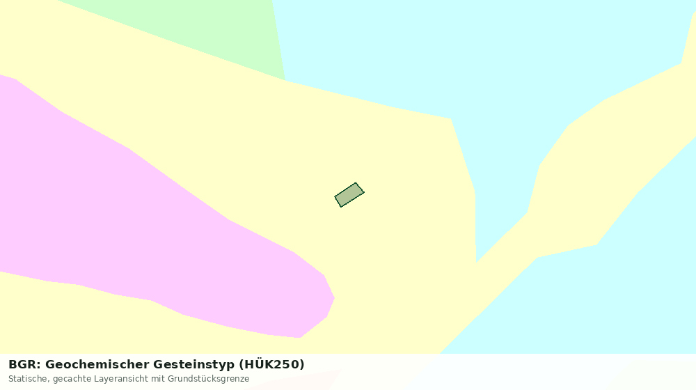 Statische Kartenansicht: BGR: Geochemischer Gesteinstyp (HÜK250)