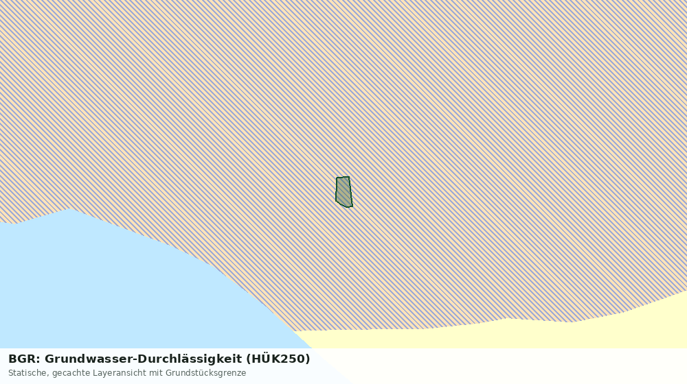 Statische Kartenansicht: BGR: Grundwasser-Durchlässigkeit (HÜK250)
