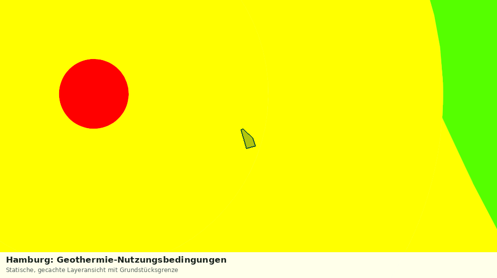 Statische Kartenansicht: Hamburg: Geothermie-Nutzungsbedingungen