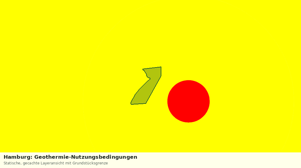 Statische Kartenansicht: Hamburg: Geothermie-Nutzungsbedingungen