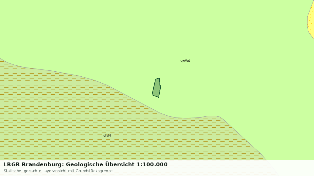 Statische Kartenansicht: LBGR Brandenburg: Geologische Übersicht 1:100.000