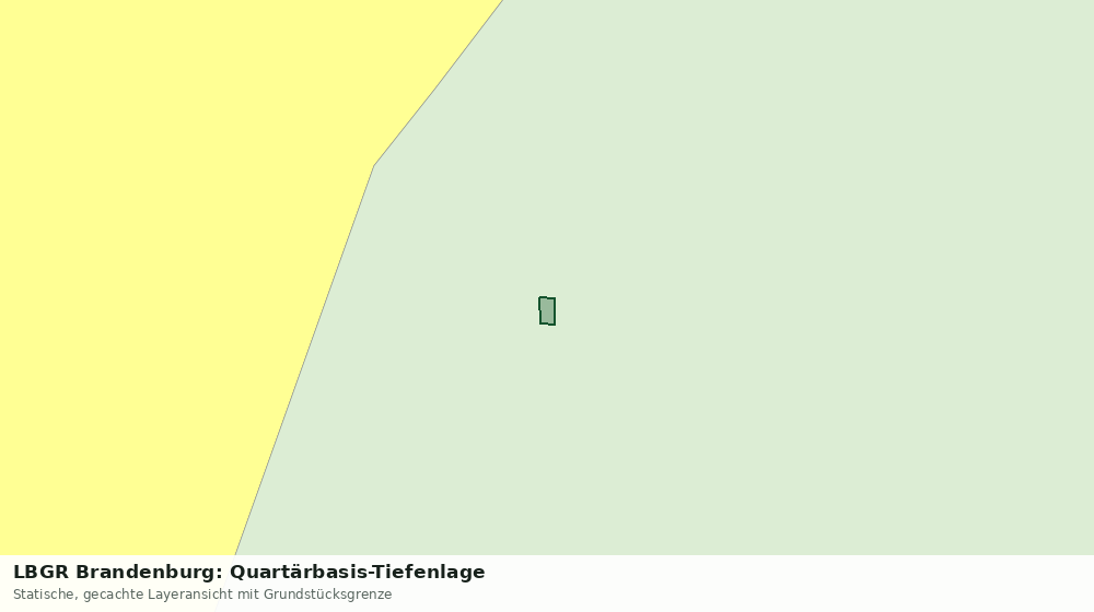 Statische Kartenansicht: LBGR Brandenburg: Quartärbasis-Tiefenlage