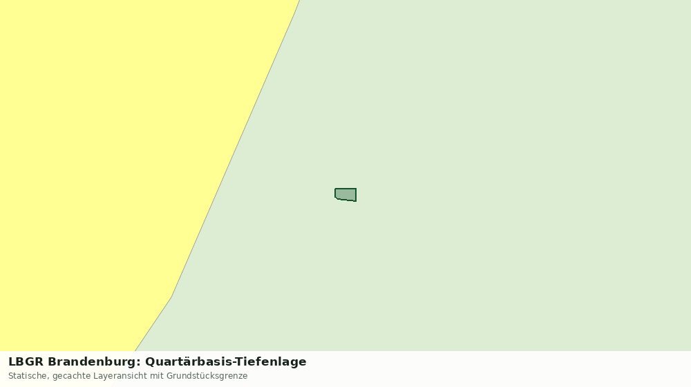 Statische Kartenansicht: LBGR Brandenburg: Quartärbasis-Tiefenlage