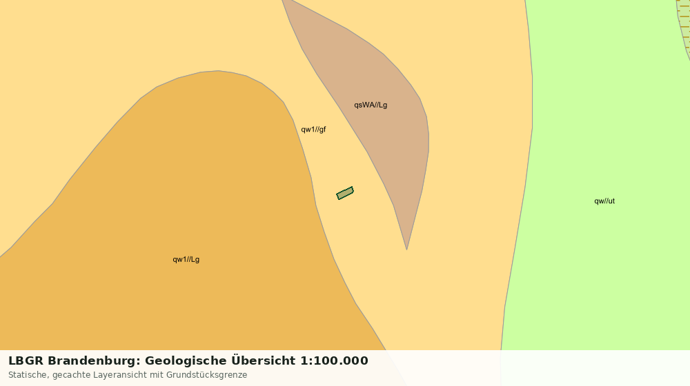 Statische Kartenansicht: LBGR Brandenburg: Geologische Übersicht 1:100.000