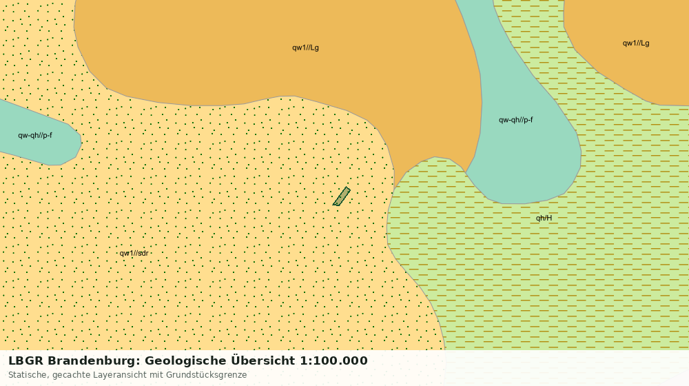Statische Kartenansicht: LBGR Brandenburg: Geologische Übersicht 1:100.000