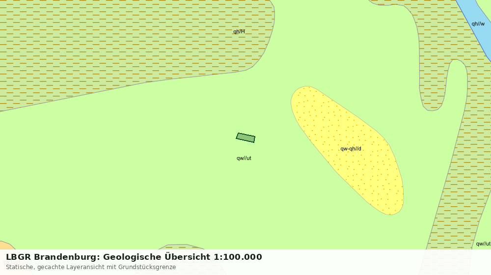 Statische Kartenansicht: LBGR Brandenburg: Geologische Übersicht 1:100.000