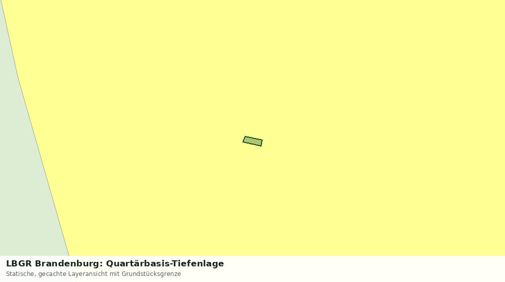 Statische Kartenansicht: LBGR Brandenburg: Quartärbasis-Tiefenlage