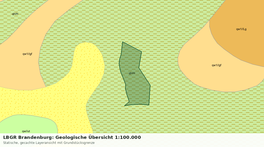Statische Kartenansicht: LBGR Brandenburg: Geologische Übersicht 1:100.000
