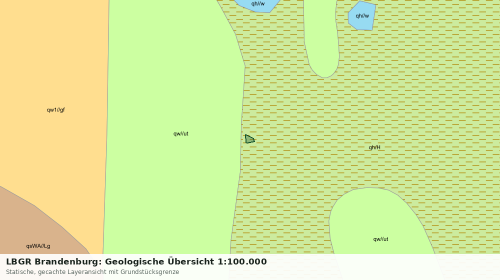 Statische Kartenansicht: LBGR Brandenburg: Geologische Übersicht 1:100.000