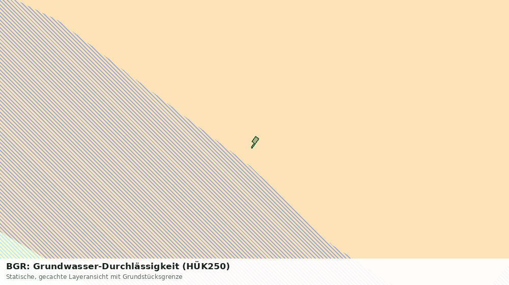 Statische Kartenansicht: BGR: Grundwasser-Durchlässigkeit (HÜK250)