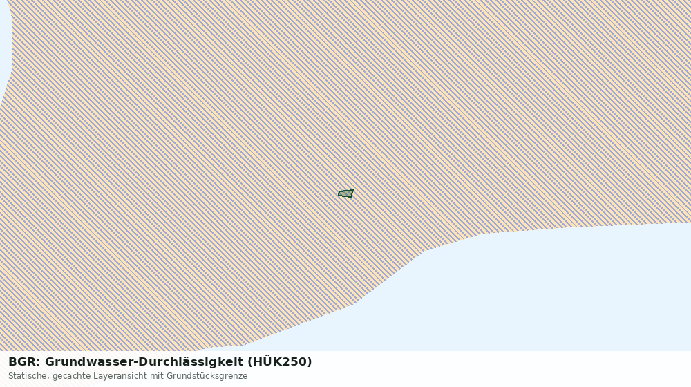Statische Kartenansicht: BGR: Grundwasser-Durchlässigkeit (HÜK250)