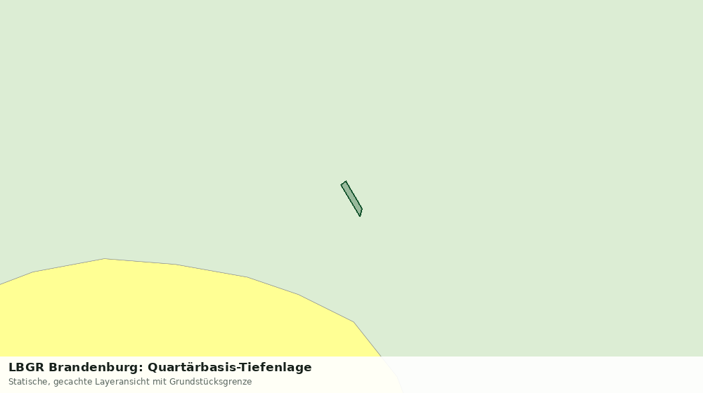 Statische Kartenansicht: LBGR Brandenburg: Quartärbasis-Tiefenlage