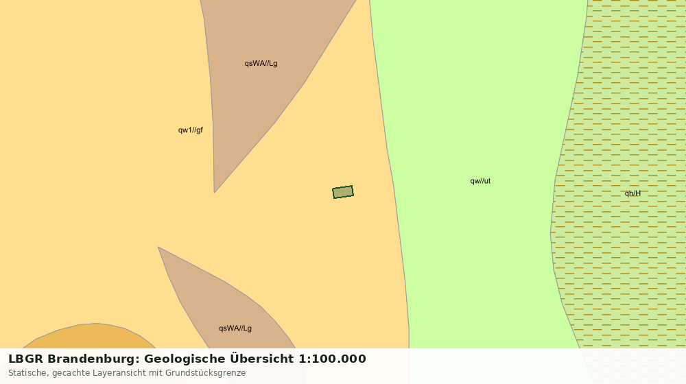Statische Kartenansicht: LBGR Brandenburg: Geologische Übersicht 1:100.000