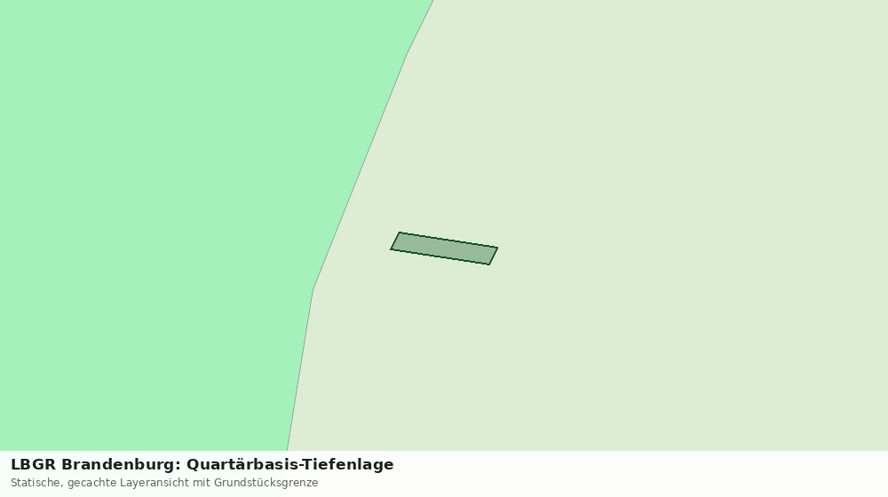 Statische Kartenansicht: LBGR Brandenburg: Quartärbasis-Tiefenlage