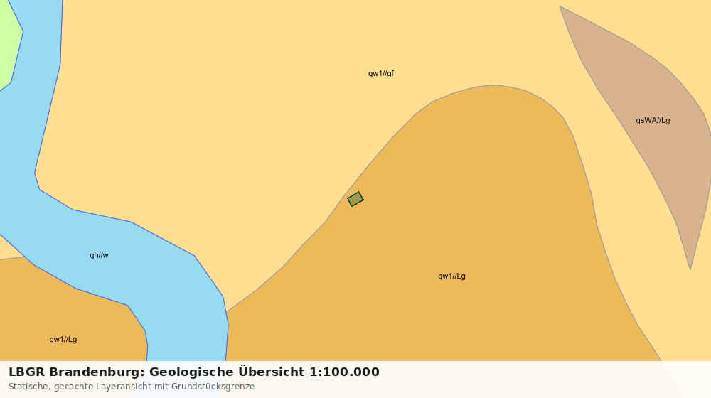 Statische Kartenansicht: LBGR Brandenburg: Geologische Übersicht 1:100.000