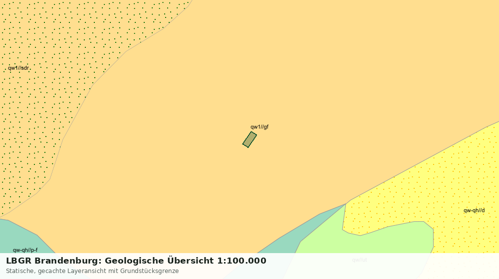 Statische Kartenansicht: LBGR Brandenburg: Geologische Übersicht 1:100.000