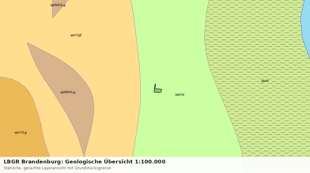 Statische Kartenansicht: LBGR Brandenburg: Geologische Übersicht 1:100.000