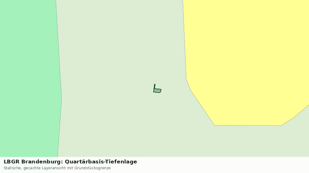 Statische Kartenansicht: LBGR Brandenburg: Quartärbasis-Tiefenlage