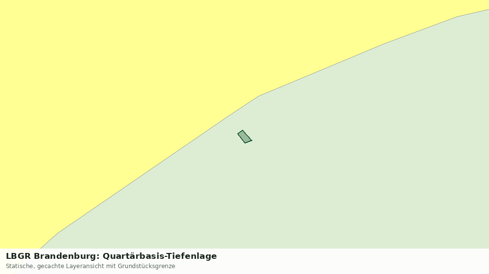 Statische Kartenansicht: LBGR Brandenburg: Quartärbasis-Tiefenlage