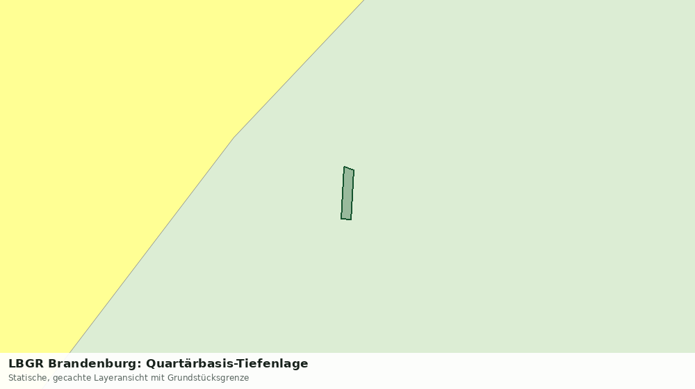 Statische Kartenansicht: LBGR Brandenburg: Quartärbasis-Tiefenlage