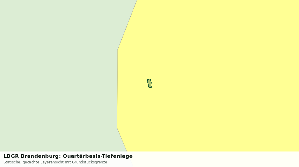 Statische Kartenansicht: LBGR Brandenburg: Quartärbasis-Tiefenlage
