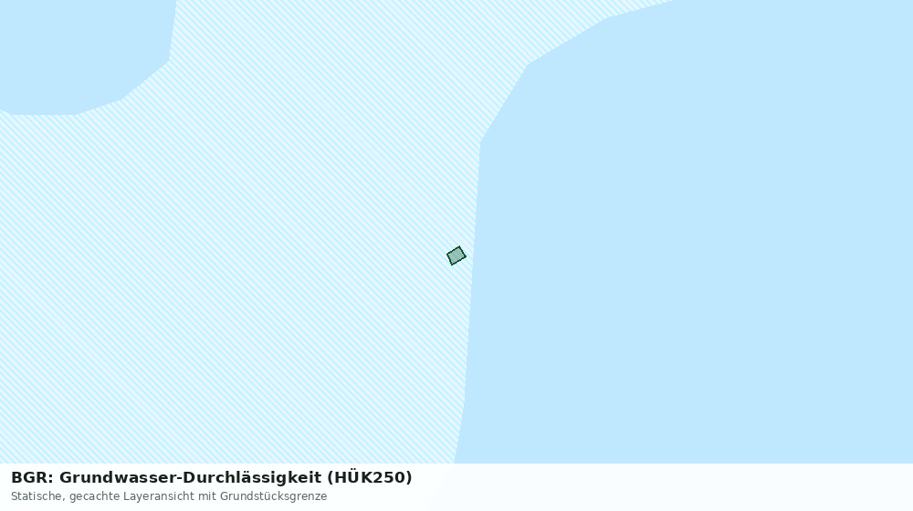 Statische Kartenansicht: BGR: Grundwasser-Durchlässigkeit (HÜK250)