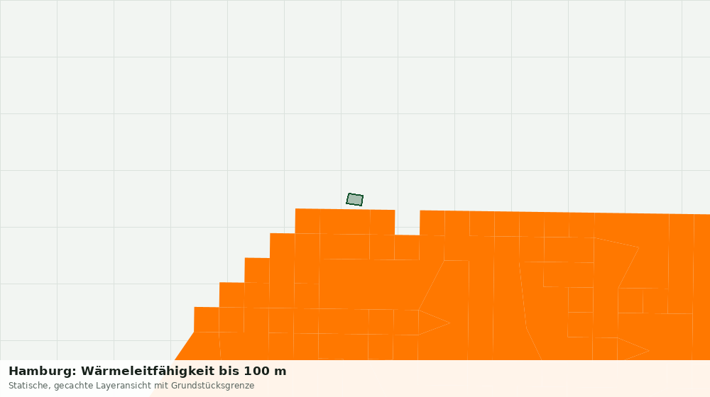 Statische Kartenansicht: Hamburg: Wärmeleitfähigkeit bis 100 m