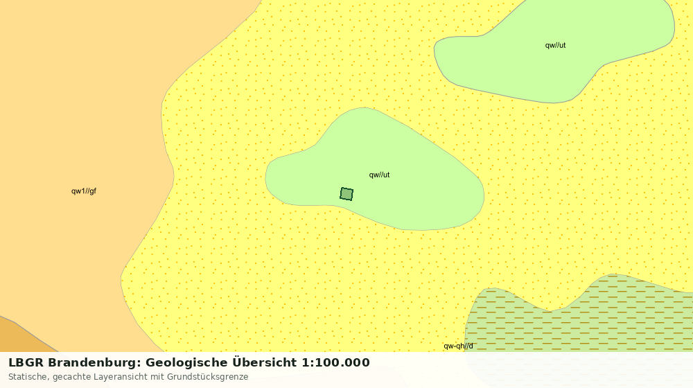 Statische Kartenansicht: LBGR Brandenburg: Geologische Übersicht 1:100.000