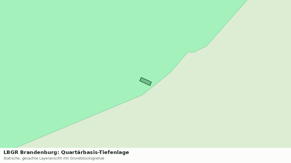 Statische Kartenansicht: LBGR Brandenburg: Quartärbasis-Tiefenlage