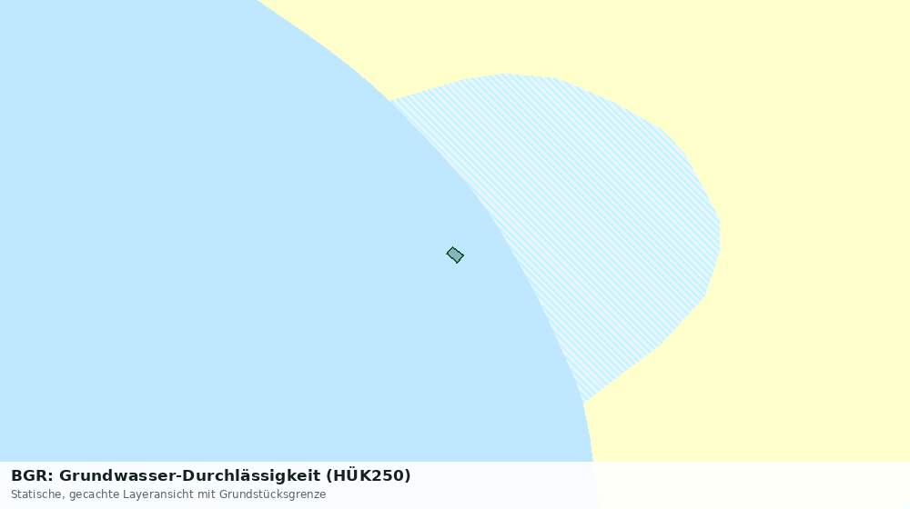 Statische Kartenansicht: BGR: Grundwasser-Durchlässigkeit (HÜK250)