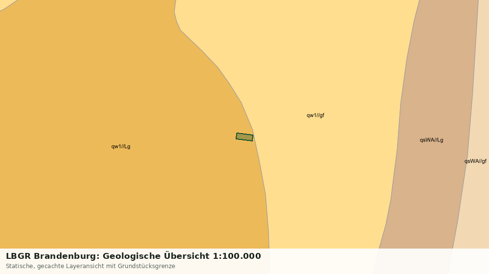 Statische Kartenansicht: LBGR Brandenburg: Geologische Übersicht 1:100.000