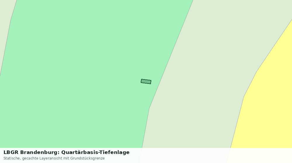 Statische Kartenansicht: LBGR Brandenburg: Quartärbasis-Tiefenlage