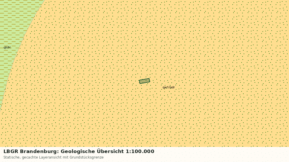 Statische Kartenansicht: LBGR Brandenburg: Geologische Übersicht 1:100.000