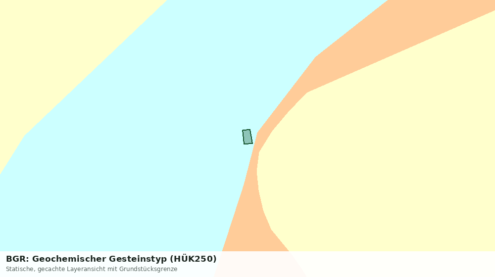 Statische Kartenansicht: BGR: Geochemischer Gesteinstyp (HÜK250)