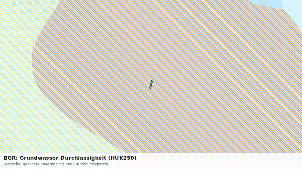 Statische Kartenansicht: BGR: Grundwasser-Durchlässigkeit (HÜK250)
