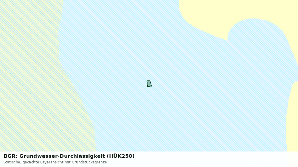 Statische Kartenansicht: BGR: Grundwasser-Durchlässigkeit (HÜK250)