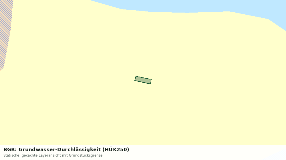 Statische Kartenansicht: BGR: Grundwasser-Durchlässigkeit (HÜK250)