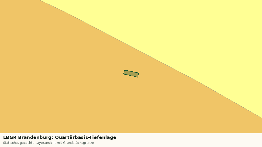 Statische Kartenansicht: LBGR Brandenburg: Quartärbasis-Tiefenlage